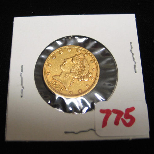 Appraisal: U S FIVE DOLLAR GOLD PIECE Liberty head type variety