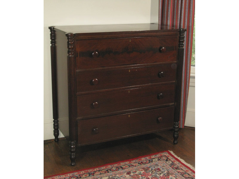 Appraisal: Chest of Drawers Biggs Furniture Richmond VA mahogany and mahogany