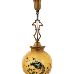 Appraisal: A Handel Glass Shade Early th Century Height x diameter