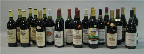 Appraisal: COLLECTION OF MISCELLANEOUS BOTTLES OF MATURE CALIFORNIA WINE Including L'Ecole