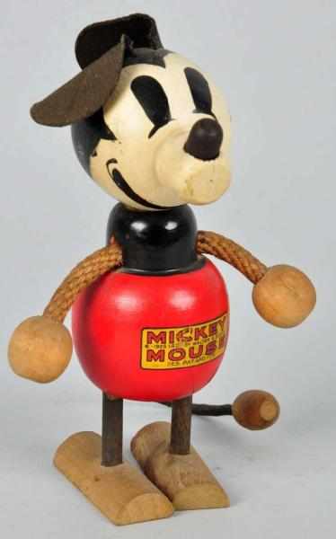 Appraisal: Wooden Mickey Mouse Figure Description Unusual and scarce figure with