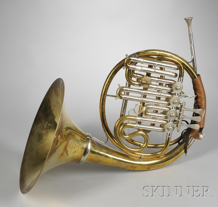 Appraisal: Horn in B Flat Gebruder Alexander Mainz c with rotary