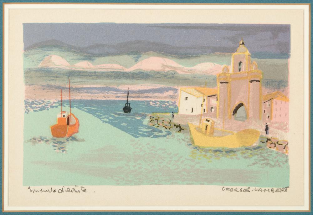 Appraisal: Georges Lambert French - Coastal Scenes lithographs on paper each