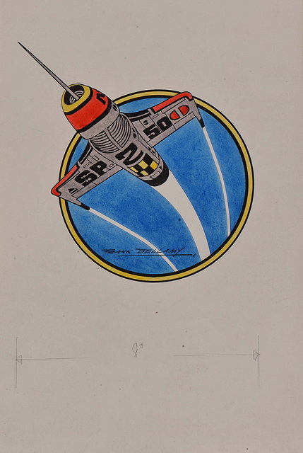 Appraisal: Frank Bellamy British - Space ship an original illustrationsigned in