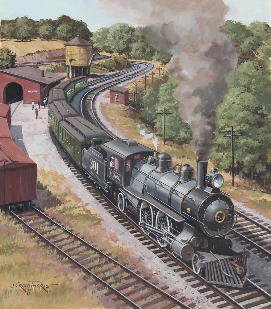 Appraisal: J Craig Thorpe B Indiana Locomotive Oil J Craig Thorpe