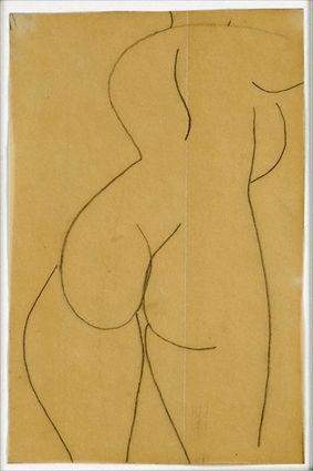 Appraisal: MANNER OF GASTON LASCHAISE TH C FEMALE NUDE STUDY Pencil