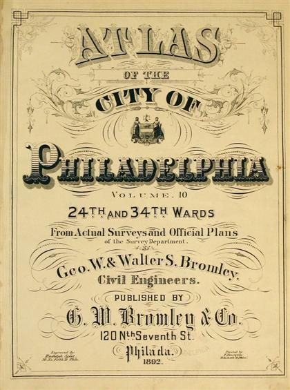 Appraisal: vol Philadelphia Property Atlas Atlas of The City of Philadelphia