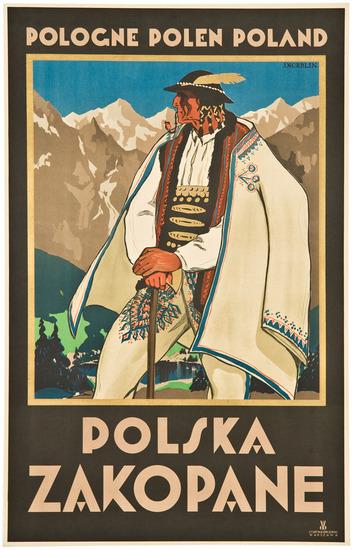 Appraisal: NORBLIN Stefan - POLSKA ZAKOPANE lithograph in colors printed by