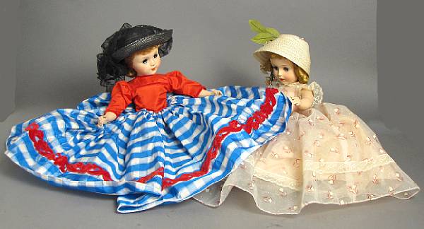 Appraisal: Madame Alexander Composition dolls Lot features a comp Alice in