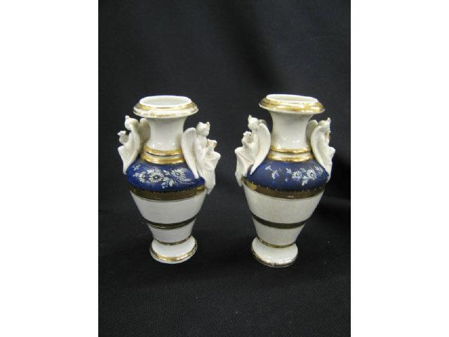 Appraisal: Pair of Victorian Porcelain Vases figural angels on sides