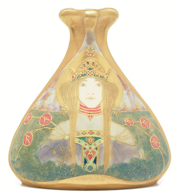 Appraisal: Good Amphora vase intricately painted and detailed portrait of a