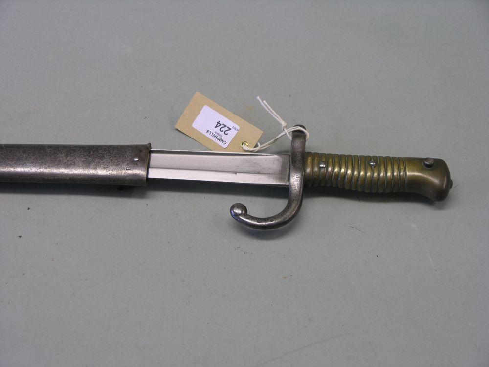 Appraisal: A World War One bayonet in scabbard