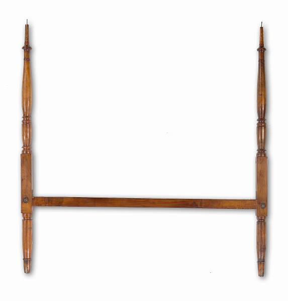 Appraisal: A Federal cherry four poster bedstead early th century height