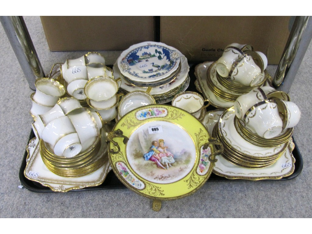 Appraisal: Lot comprising two trays of assorted teawares and ceramics