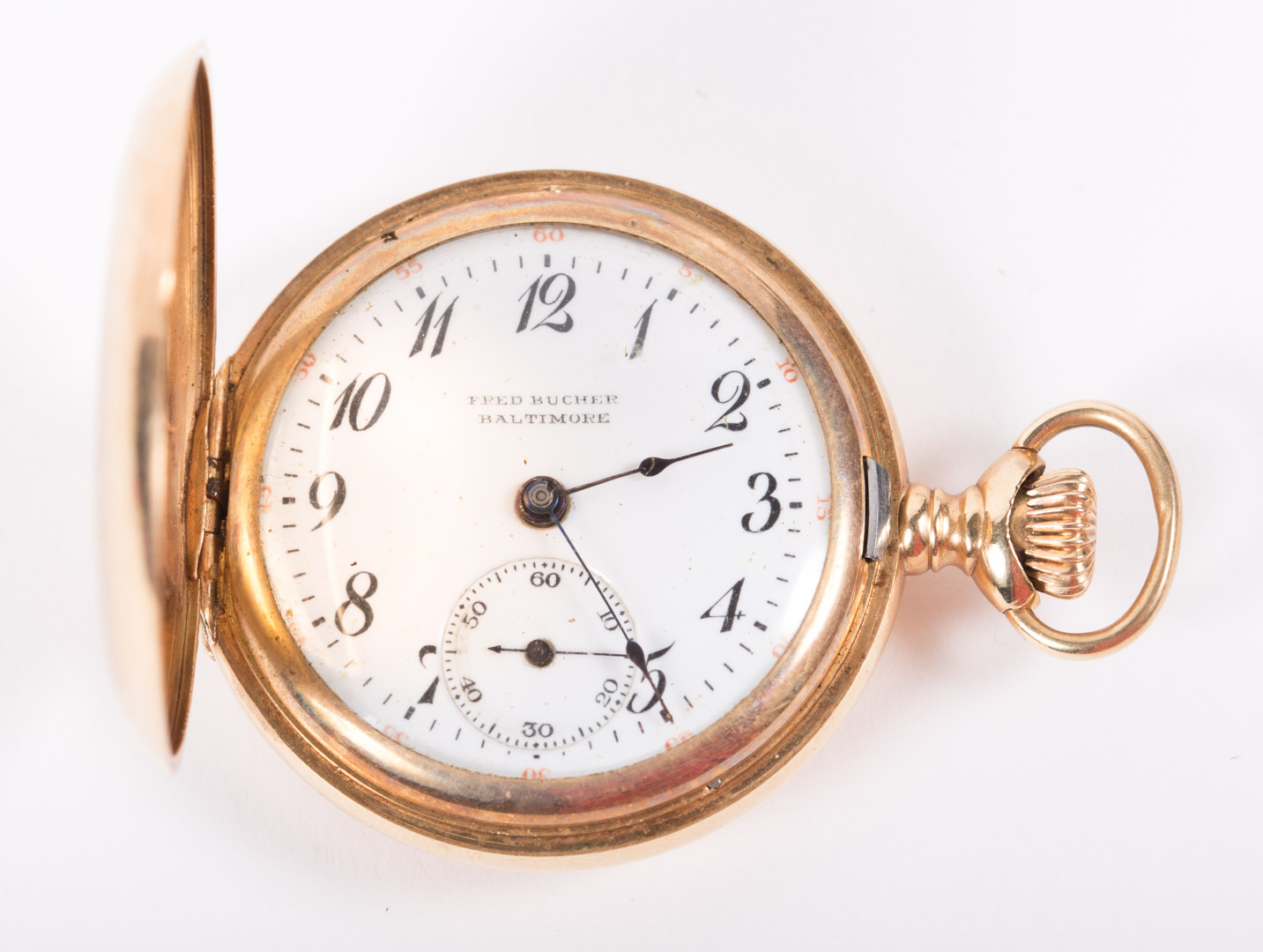 Appraisal: A Monogrammed Pocket Watch K Fred Bucher of Baltimore with