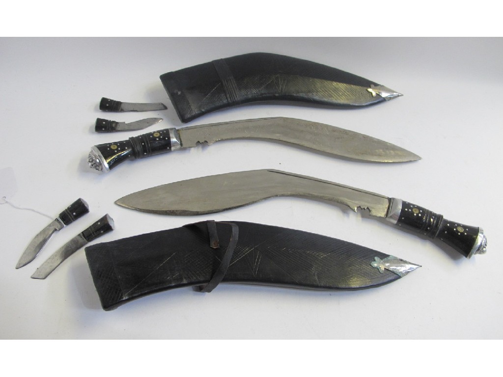 Appraisal: Lot comprising two Kukri