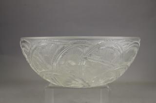 Appraisal: Signed French Lalique Crystal Bowl Signed French Lalique Crystal Bowl