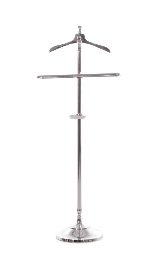 Appraisal: Chrome valet stand H W D