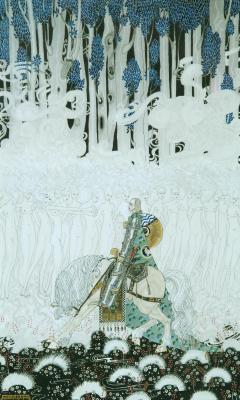 Appraisal: KAY RASMUS NIELSEN Danish - Knight Olaf watercolour pen and