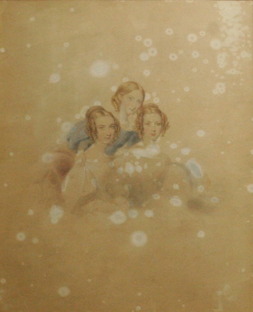 Appraisal: Nineteenth Century English School Portrait of Three Young Women watercolour