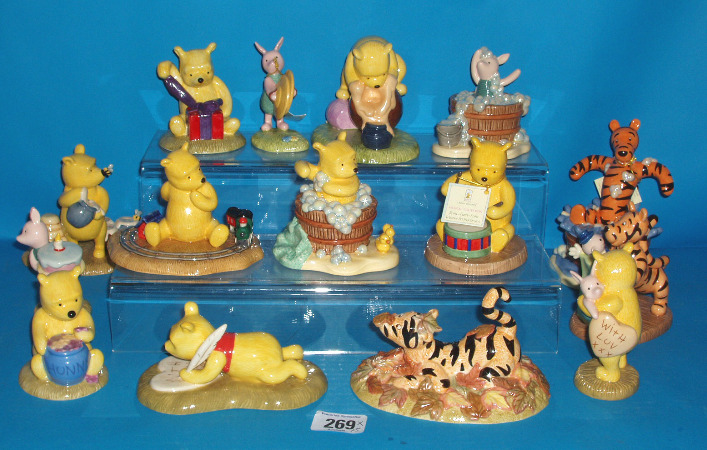 Appraisal: Figures From The Winnie The Pooh Collection To Include Rum