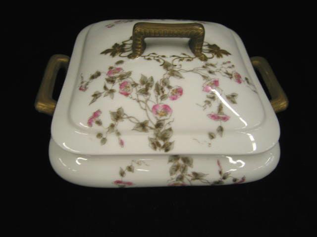 Appraisal: Haviland Limoges Porcelain Covered Server floral