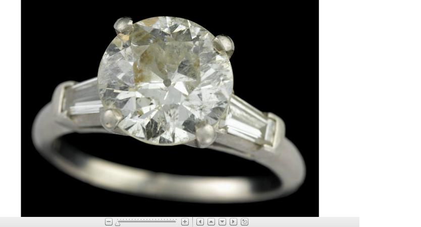 Appraisal: Platinum and diamond engagement ringApproximately carat Old European cut diamond