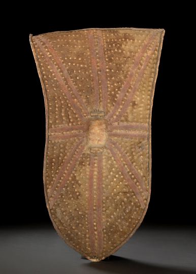 Appraisal: African Wandala Shield North Cameroon of rectangular form rising to