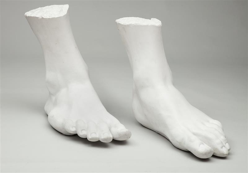 Appraisal: Two Large Foot Models of David After Michelangelo th Century