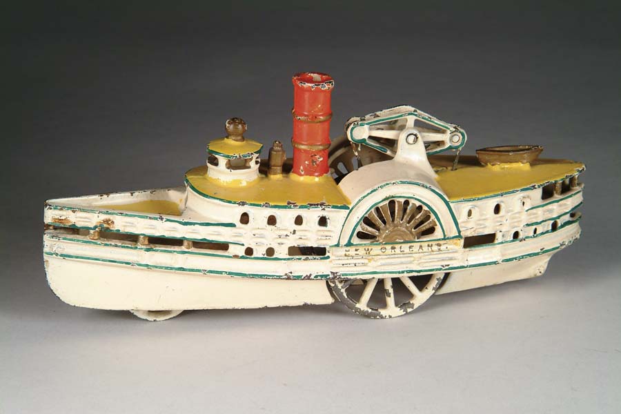 Appraisal: WILKINS HARRIS NEW ORLEANS PADDLE WHEELER BOAT Nice interpretation of