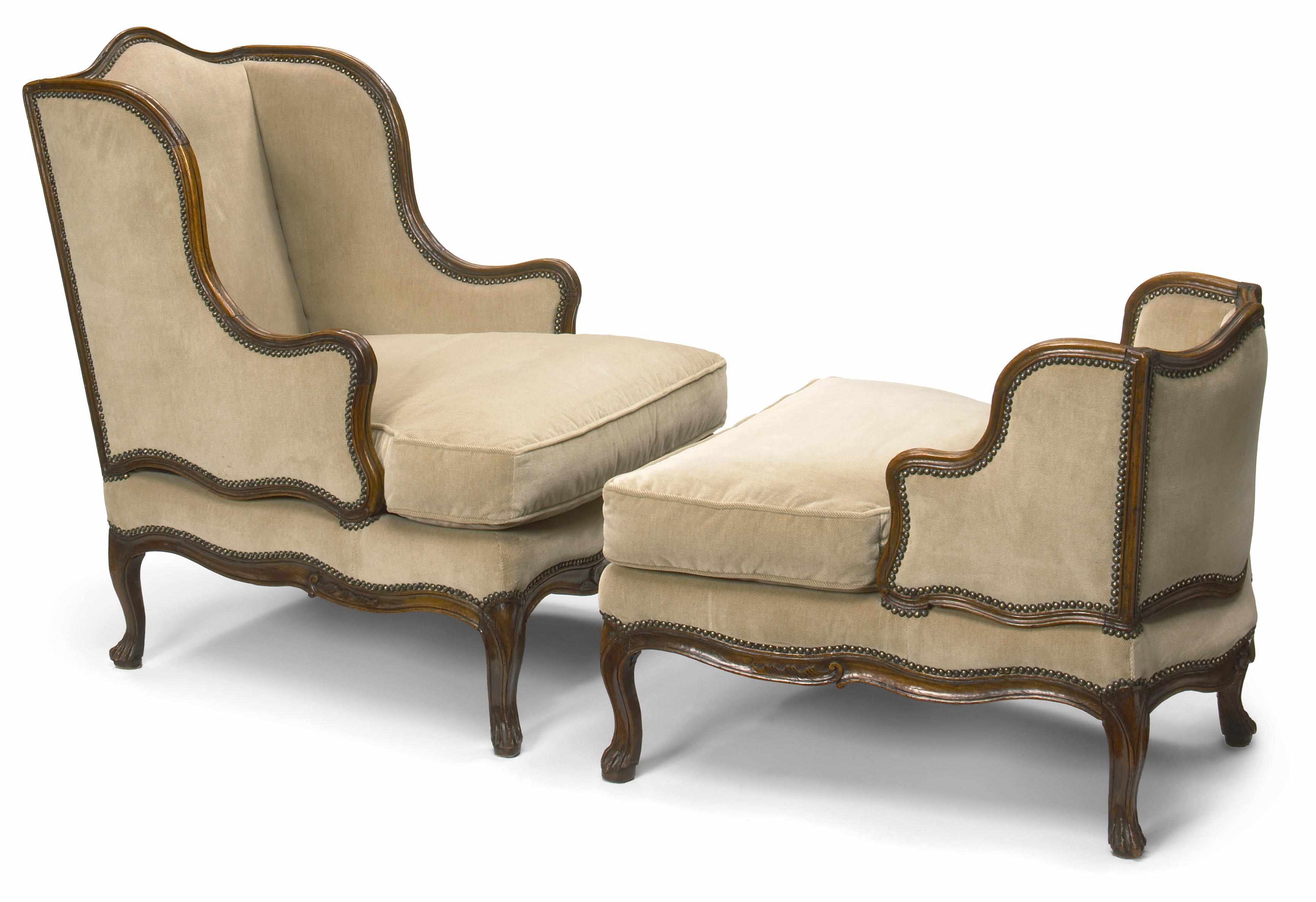 Appraisal: A Louis XV carved walnut duchesse brise third quarter th