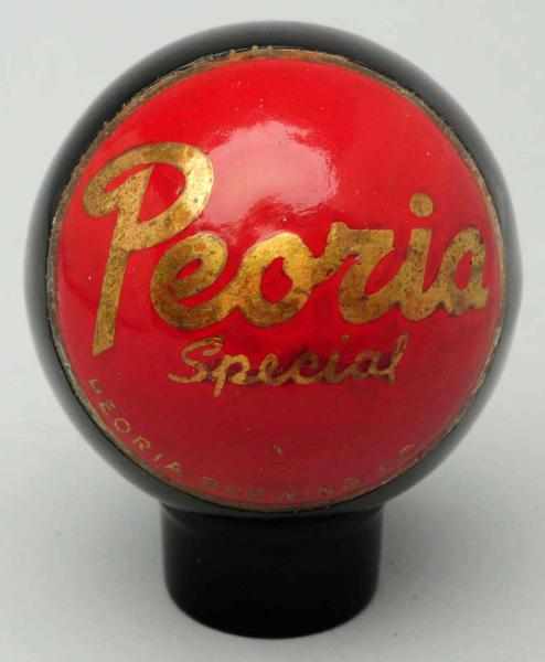 Appraisal: Peoria Special Beer Dakaware Tap Knob Bright paint with a