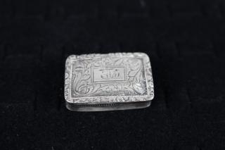 Appraisal: English Sterling Vinaigrette Nathaniel Mills - Size x in Vinaigrettes