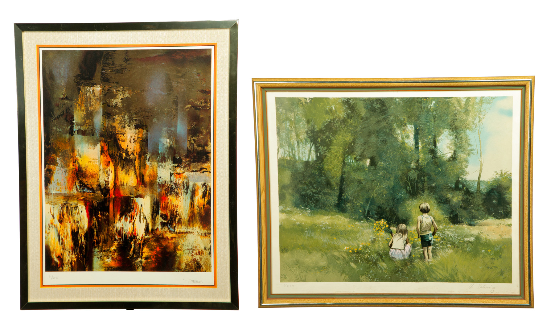 Appraisal: TWO PRINTS We provide condition information when it is requested