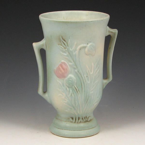 Appraisal: Hull Thistle - Vase - Mint Thistle vase in turquoise