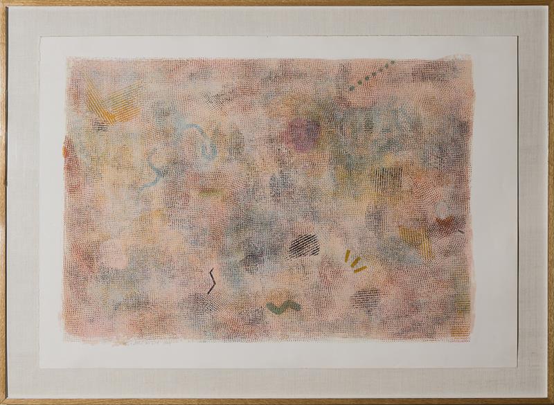 Appraisal: ROBERT NATKIN - UNTITLED Lithograph in colors on wove paper