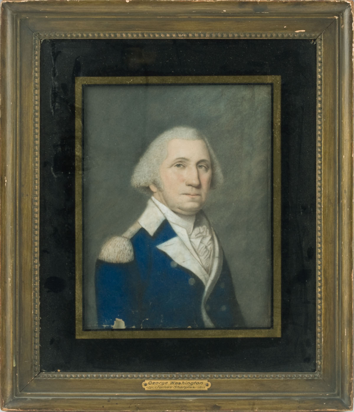 Appraisal: JAMES SHARPLES ANGLO AMERICAN - PORTRAIT OF GEORGE WASHINGTON IN