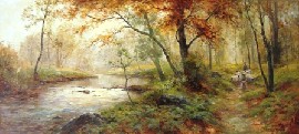 Appraisal: Ernest Walbourne English working - Path by the River oil