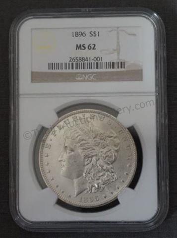 Appraisal: Morgan NGC MS Silver Dollar Graded and slabbed by NGC