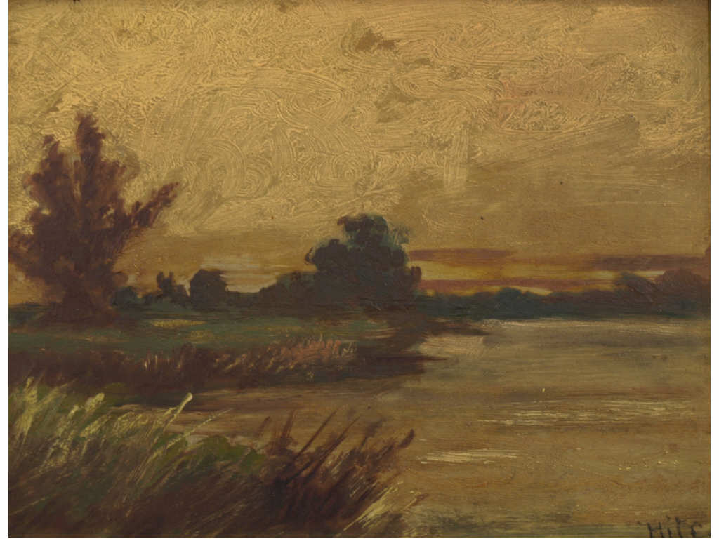 Appraisal: Hite New York School Marshes c - oil on academy