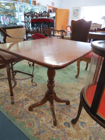 Appraisal: Mahogany Tilt Top Table spider legs nice large rectangulatr top