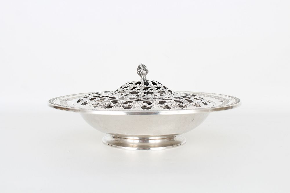 Appraisal: Sterling Silver Covered Dish Sterling Silver Covered Dish Cover on