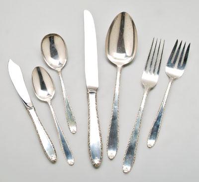 Appraisal: Southern Charm sterling flatware Alvin pieces no monograms in wooden