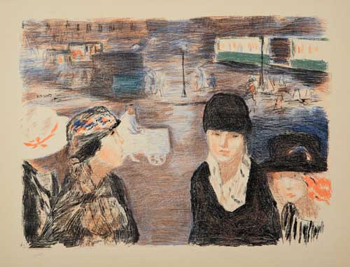 Appraisal: PIERRE BONNARD Place Clichy Color lihograph on cream wove paper