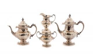 Appraisal: Wallace Sterling Grand Baroque Coffee Tea Set Wallace Sterling American