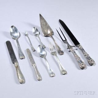 Appraisal: Tiffany and Co Colonial Pattern Sterling Silver Flatware Service Tiffany