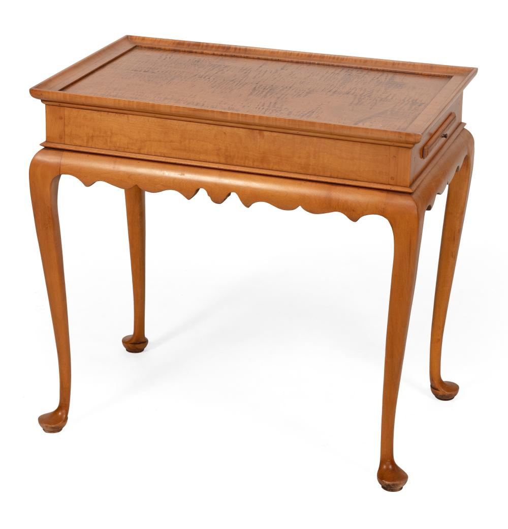 Appraisal: ELDRED WHEELER TEA TABLE MASSACHUSETTS TH CENTURY HEIGHT LENGTH WIDTH