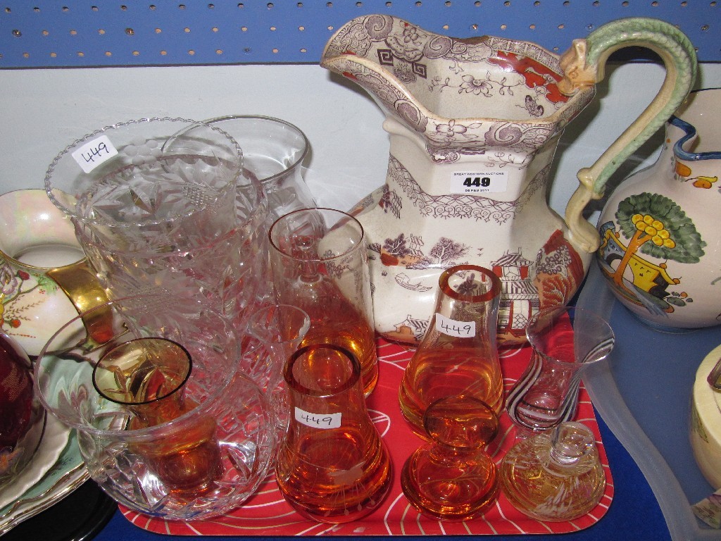 Appraisal: Lot comprising assorted glass vases - Caithness etc and a