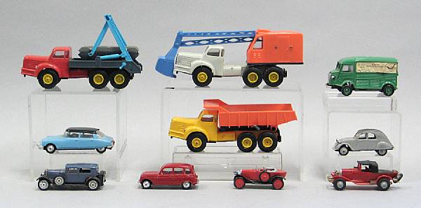 Appraisal: Norev Collection of Cars rd scaled plastic vehicles from themed