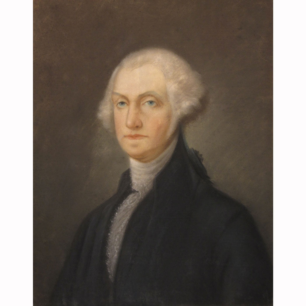 Appraisal: American School th th Century George Washington Pastel on board